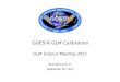 GOES-R GLM Calibration