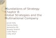 Foundations of Strategy  Chapter 8: Global Strategies and the Multinational Company