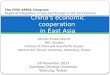 China's economic  cooperation in East Asia