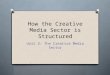 How the Creative Media Sector is Structured
