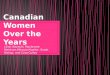 Canadian Women Over the Years