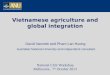 Vietnames e agriculture and global integration