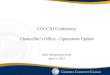 CCCCIO Conference Chancellor’s Office - Operations Update
