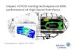 Impact of PCB routing techniques on EMC performance of  High Speed Interfaces
