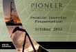Permian Investor Presentation October 2012