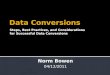 Data Conversions