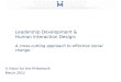 Leadership Development & Human Interaction Design: A cross-cutting approach to effective social change