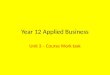 Year 12 Applied Business