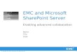 EMC and Microsoft SharePoint Server