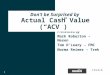 Don’t be Surprised by  Actual Cash Value (“ACV”)