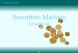 Securities  Markets (chapter  4)