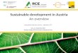 Sustainable development  in Austria An  overview