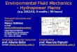 Environmental Fluid Mechanics – Hydropower Plants