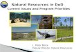Natural Resources in DoD  Current Issues and Program Priorities