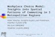 Workplace Choice Model: Insights into Spatial Patterns of Commuting in 3 Metropolitan Regions