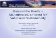 Beyond the Beetle – Managing BC’s Forest for Value and Sustainability