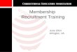 Membership  Recruitment Training