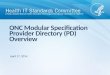ONC Modular Specification Provider Directory (PD ) Overview