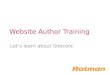 Website Author Training