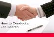 How to Conduct a Job Search