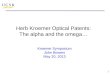 Herb  Kroemer  Optical Patents: The alpha and the omega…