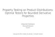 Property Testing on Product Distributions: Optimal Testers for Bounded Derivative Properties
