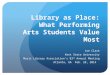 Library as Place: What Performing Arts Students Value  Most
