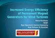 Increased Energy Efficiency of Permanent Magnet Generators for Wind Turbines