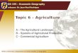Topic  6  –  Agriculture
