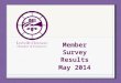 Member Survey Results May 2014