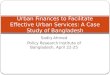 Urban Finances to Facilitate Effective Urban Services: A Case Study of Bangladesh