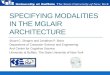 Specifying modalities in the  mglair  architecture