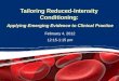 Tailoring Reduced-Intensity  Conditioning:  Applying Emerging Evidence to Clinical Practice