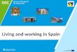 Living  and  working  in Spain