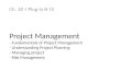 Project Management - Fundamentals of Project Management - Understanding Project Planning - Managing project - Risk Management