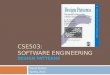 CSE503: Software Engineering Design Patterns