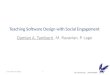 Teaching Software Design with Social Engagement