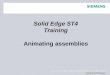 Solid  Edge  ST4 Training Animating assemblies