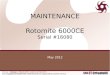 MAINTENANCE Rotomite  6000CE Serial #16080 ASHBROOK May 2012