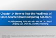 Chapter  14 How to Test the Readiness of Open Source Cloud Computing  Solutions