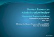 Human Resources Administrative Review Conceptual Recommendations