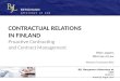 Contractual Relations in Finland