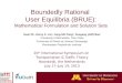 Boundedly Rational  User Equilibria (BRUE): Mathematical Formulation and Solution Sets