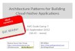 Architecture  Patterns for Building  Cloud-Native Applications