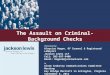 The  Assault on Criminal-Background  Checks