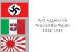 Axis Aggression Around the World 1931-1939