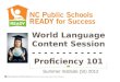 World Language Content Session - - - - - - - - - - - -  Proficiency 101