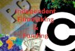 Independent Filmmaking & Funding