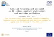 Judicial Training and research on EU crimes against environment and maritime  pollution