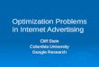 Optimization Problems in Internet Advertising